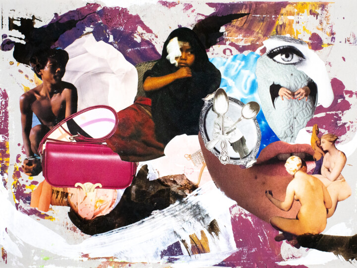 Collages intitolato "Fashion Victims / S…" da Sebastian Herrling, Opera d'arte originale, Collages
