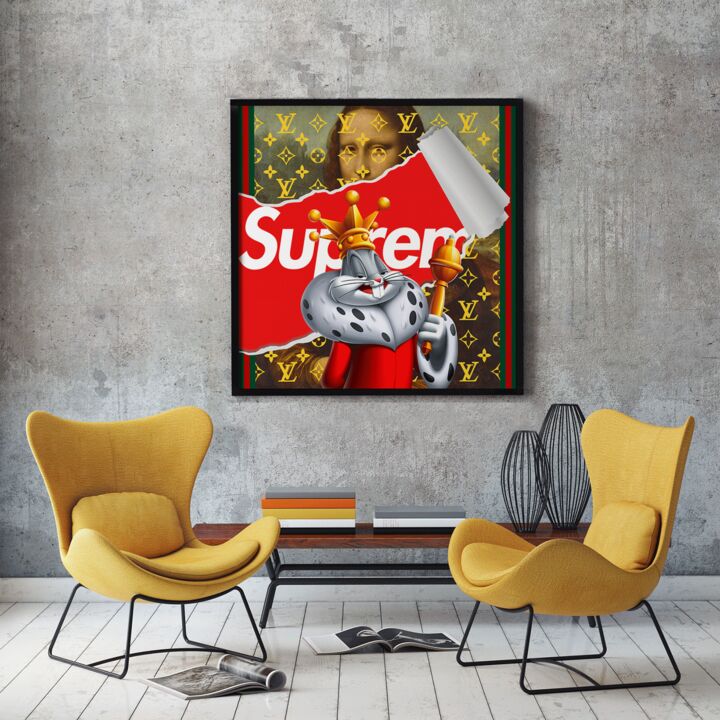 Gucci Supreme Lv Wallpaper Custom Poster Print Wall Decor