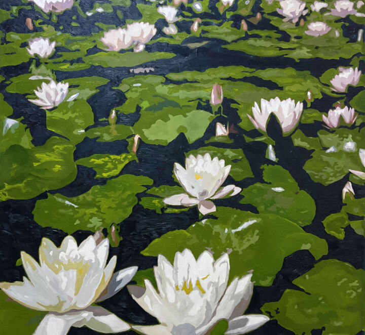 White Lotus, Drawing by Sehran Dilmaç Artmajeur