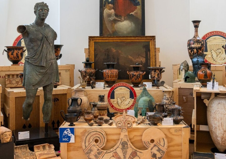 600 objetos saqueados devueltos a Italia por Estados Unidos