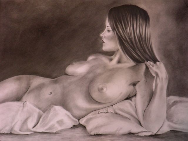 Drawing titled "sensualità" by Flowerangelblue, Original Artwork, Other