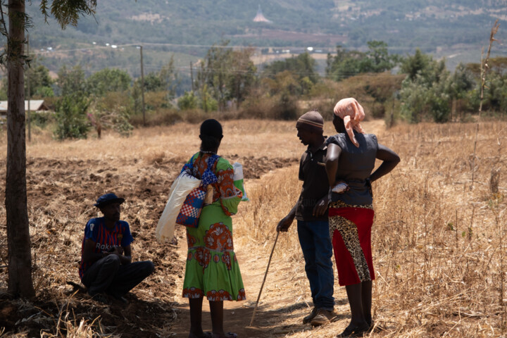 「Discussion kenyane」というタイトルの写真撮影 Serge Lerouxによって, オリジナルのアートワーク, デジタル