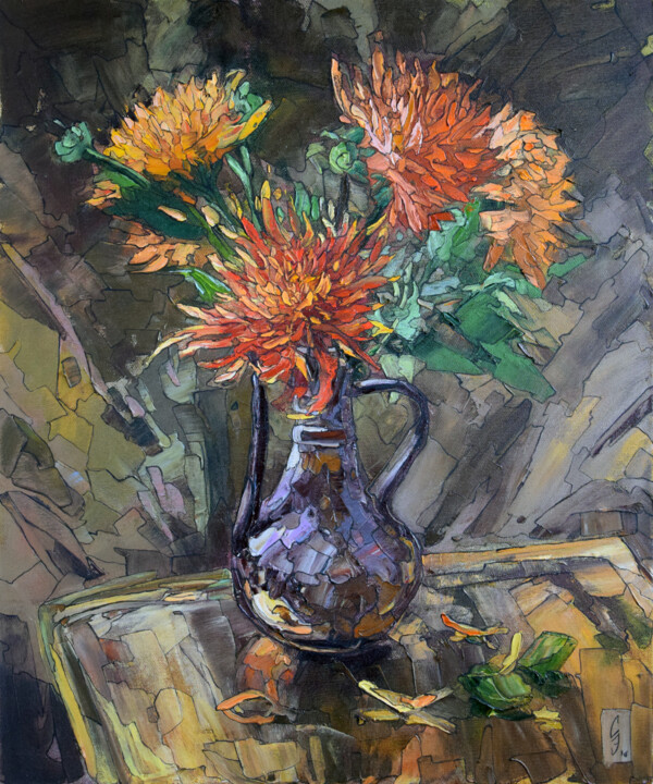 Peinture intitulée "Pot from Graz" par Sergey Sovkov, Œuvre d'art originale, Huile