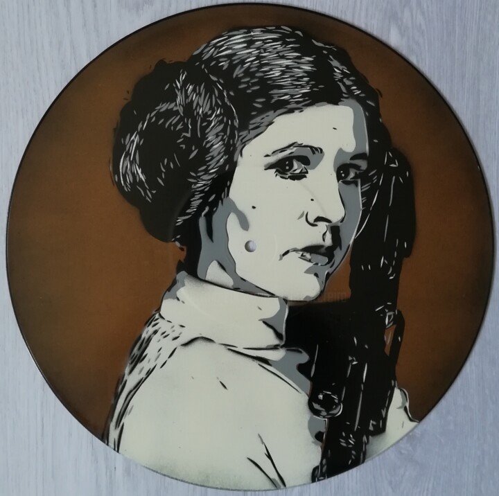 绘画 标题为“Princess Leia” 由Sérgio Clemente, 原创艺术品, 喷漆