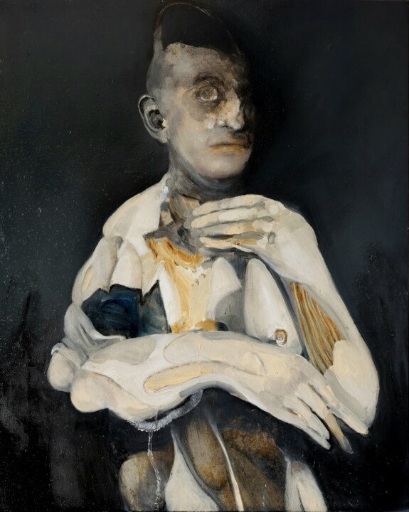 Pintura titulada "Monomanie de l'aban…" por Sergio Padovani, Obra de arte original, Oleo Montado en Bastidor de camilla de m…
