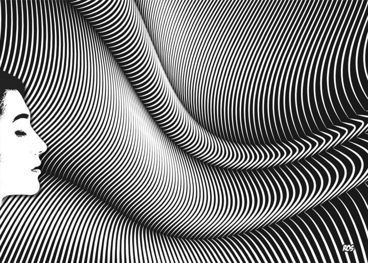 Grafika cyfrowa / sztuka generowana cyfrowo zatytułowany „wind” autorstwa Sergio Ros, Oryginalna praca, Kolaż cyfrowy