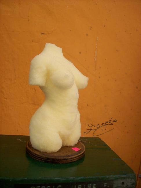 Scultura intitolato "torso de esponja" da Sergio Uribe, Opera d'arte originale, Altro