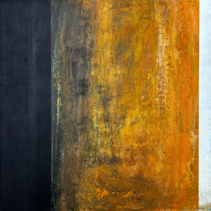 Peinture intitulée "L'Usure du Temps" par Sergio Aranda, Œuvre d'art originale, Pigments Monté sur Panneau de bois