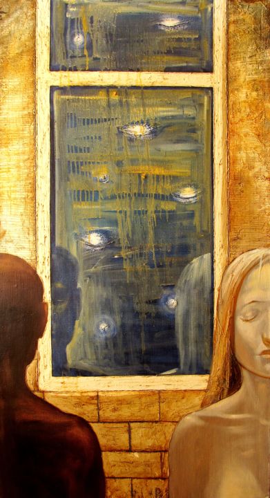 Ζωγραφική με τίτλο "SLEEPING STARS" από Serg  Roy, Αυθεντικά έργα τέχνης, Λάδι