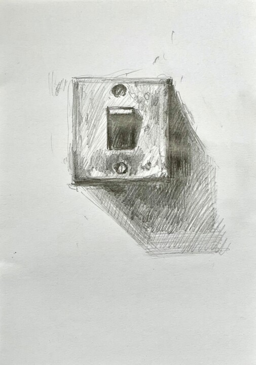 제목이 ""Old doorbell""인 그림 Marina Shavyrina-Shkoliar로, 원작, 연필