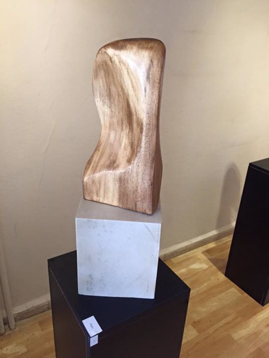 Sculpture titled ""Sağır" - "Deaf"" by Sevilay Ökçe, Original Artwork, Wood