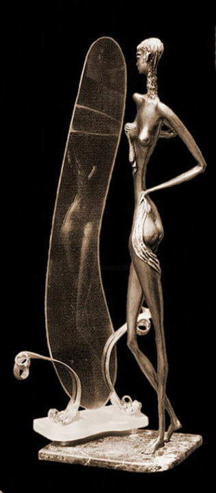 Escultura intitulada ""Мorning"" por Shanaro, Obras de arte originais, Metais