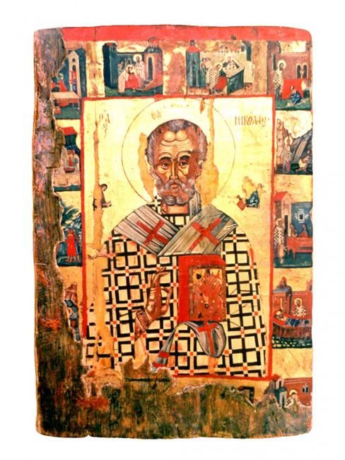 Peinture intitulée "St. Nicholas" par Evgeni Andreev, Œuvre d'art originale