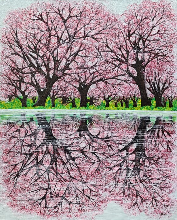Pintura intitulada "like trees14" por So Hyon Kim, Obras de arte originais, Acrílico