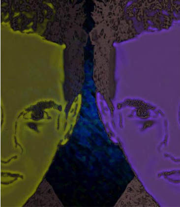 Dibujo titulada "Dos caras" por Shylai, Obra de arte original