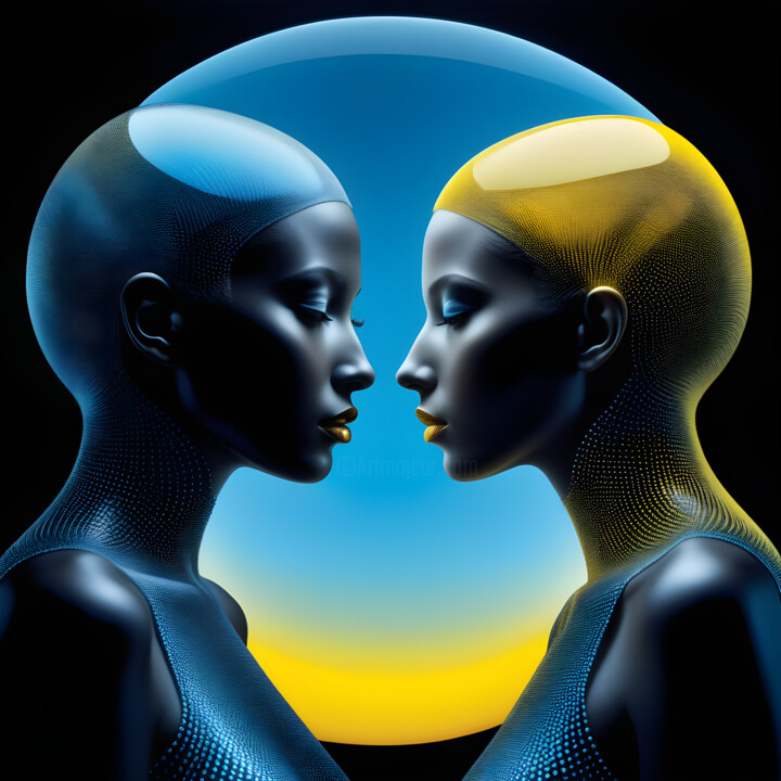 Digital Arts titled "DUO" by Sid, Original Artwork, AI generated image