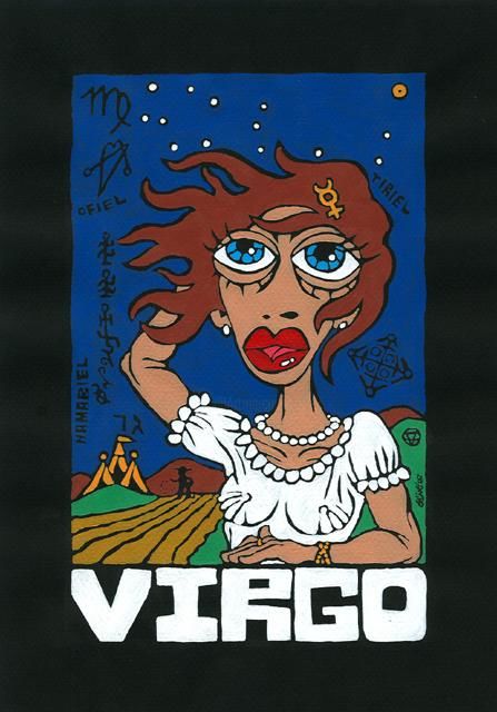 Painting titled "Virgo" by Siljoe, Original Artwork