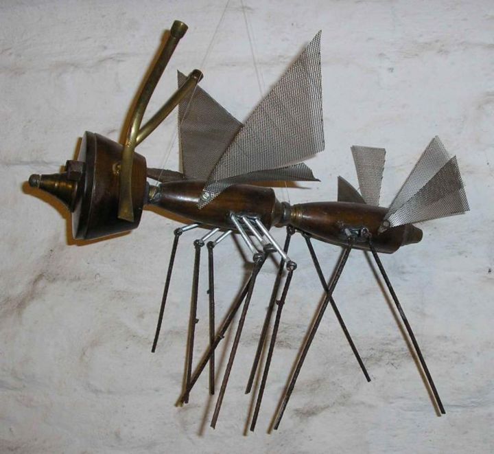 Скульптура под названием "Tse - tsé - Perfil" - Silvia Marcela Destoia   (Esculturas), Подлинное произведение искусства