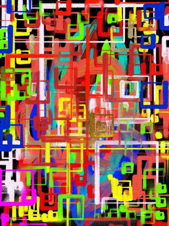 Digital Arts titled "space of concept do…" by Simone Tirelli, Original Artwork, Digital Painting