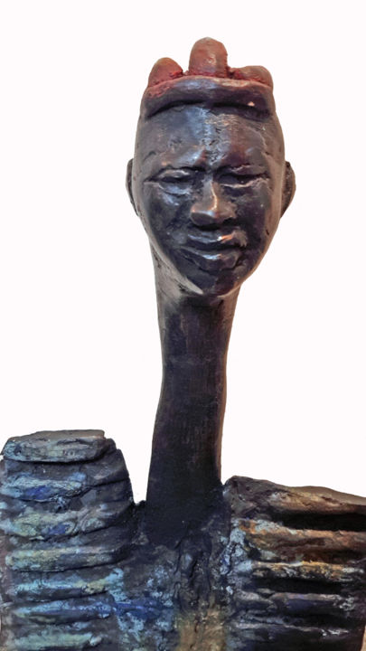 Escultura titulada "Sans titre 1" por Sinkié., Obra de arte original, Fundición