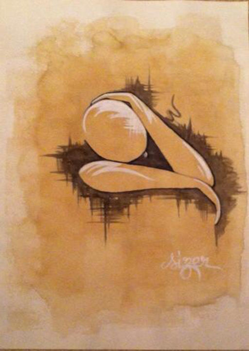 Disegno intitolato "Perso. 9" da Sizer - Galerie Officielle, Opera d'arte originale, Altro