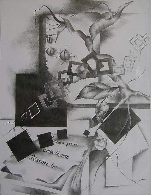 Drawing titled "Sérénité" by Soelle, Original Artwork, Other