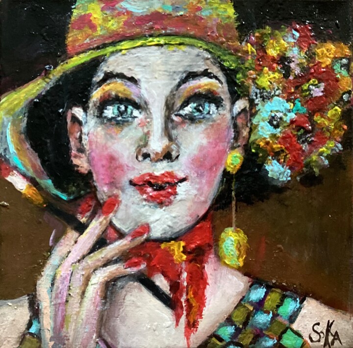 Pintura intitulada "Années folles de Ja…" por Soffya, Obras de arte originais, Acrílico