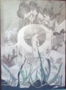 Drawing titled "Despertar" by Sofía Saredo, Original Artwork