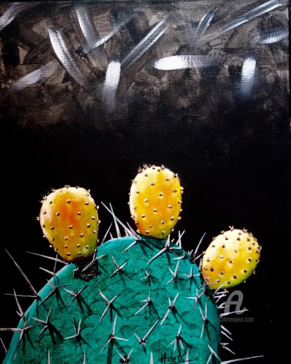 Картина под названием "Cactus4" - Jean Paul Hippolyte Soler, Подлинное произведение искусства, Акрил