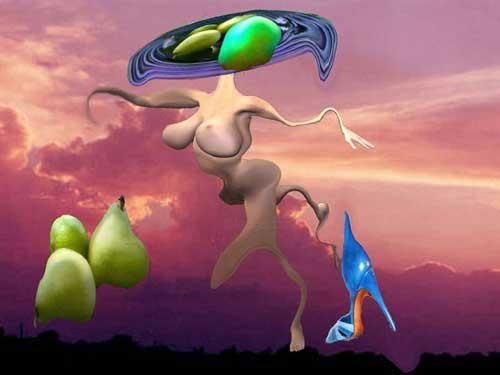 Digital Arts titled "Hommage  Dali" by Sona Sandalian, Original Artwork