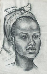 Installation intitulée "Nubian Woman" par Sona Sandalian, Œuvre d'art originale