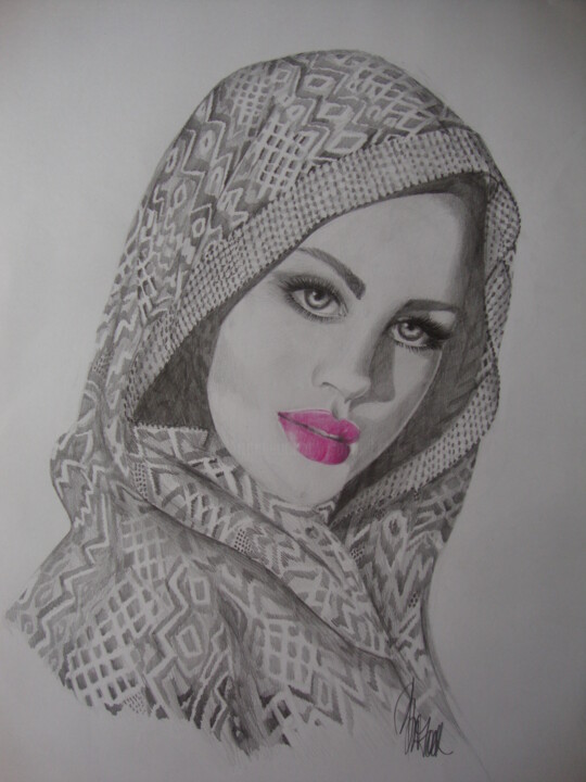 Drawing titled "MILA" by Sonja Brzak, Original Artwork, Pencil