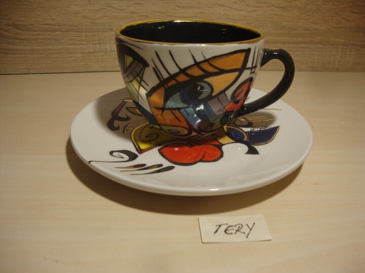 Design titled "ENIGMA cups&saucers…" by Sonja Brzak, Original Artwork, Table art