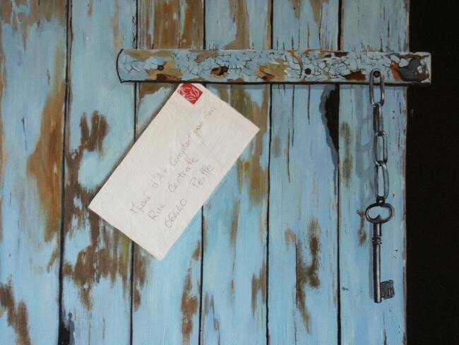 绘画 标题为“La porte” 由Sophie Dogor, 原创艺术品