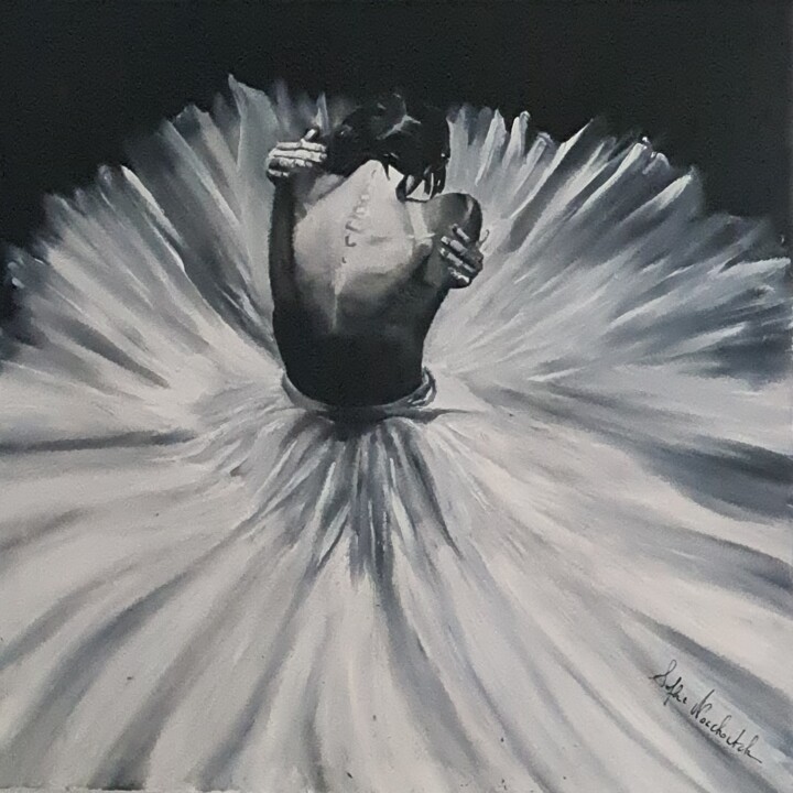 Schilderij getiteld "The Ballerina yearn…" door Sophie Noachovitch, Origineel Kunstwerk, Olie