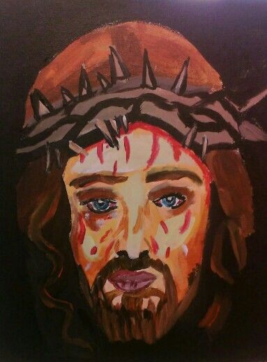 jesus real face painting