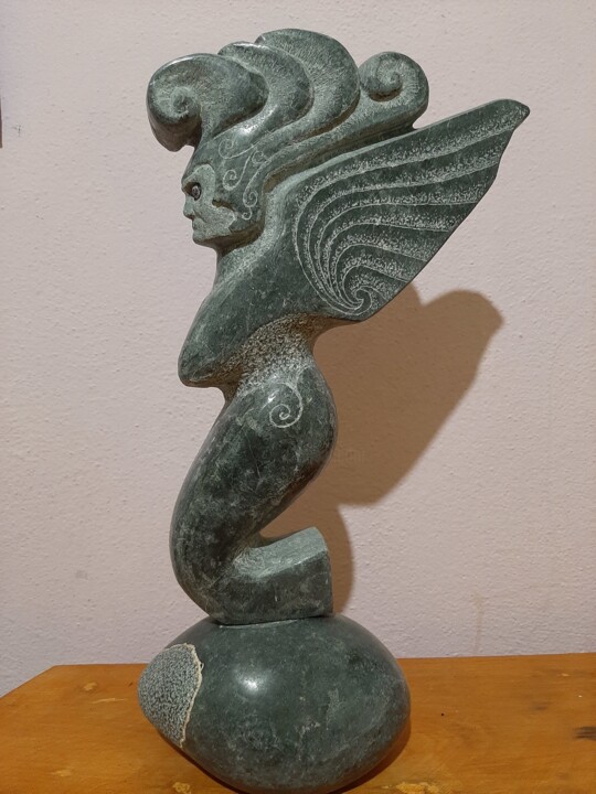 雕塑 标题为“Άγγελο” 由Spiros Gremo, 原创艺术品, 石