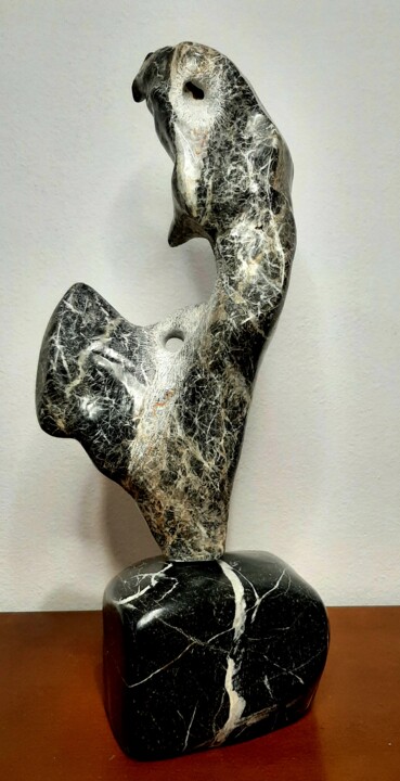 Escultura intitulada "Gogol" por Spiros Gremo, Obras de arte originais, Pedra