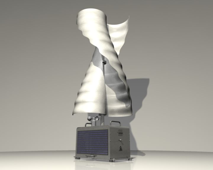 Mobile Wind Turbine Stal Ms-1 Device, Design by Aleksandar Milic Stankovic