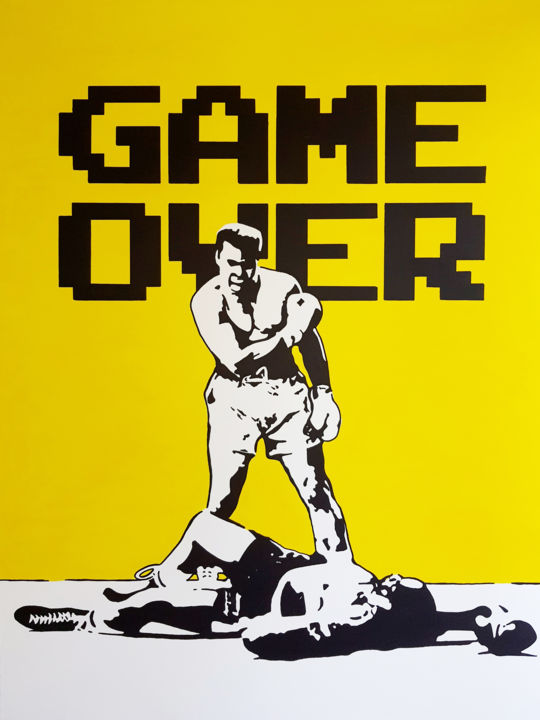 Pintura titulada "GAME OVER" por Stan, Obra de arte original, Acrílico