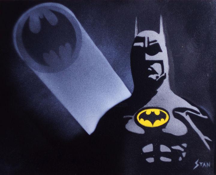 Pittura intitolato "Batman 1989" da Stan Spray Art, Opera d'arte originale, Spray