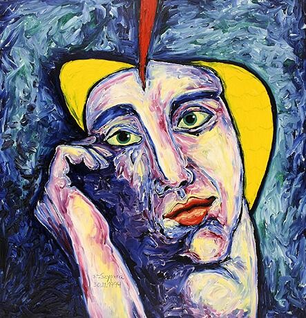 Painting titled "ID 485 Human being…" by Stanislaus Szypura (Stacho), Original Artwork