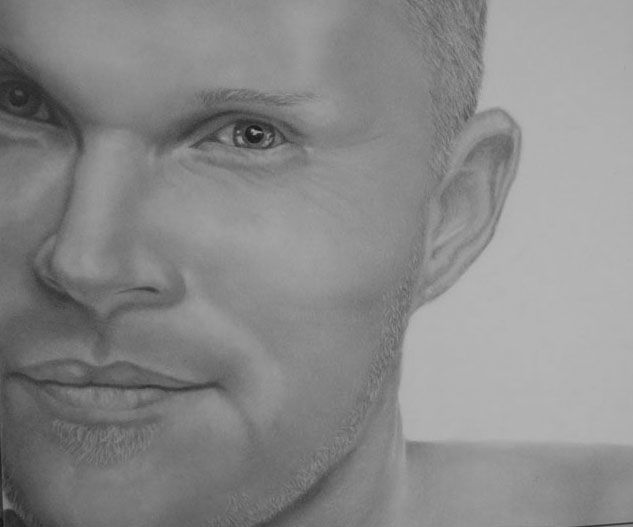 Dessin intitulée "Graphite Portrait o…" par Tracey Costescu, Œuvre d'art originale