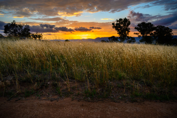 Fotografia intitolato "Sunset over the Bri…" da Stuart Row, Opera d'arte originale