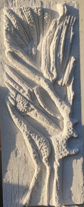 Sculpture titled "Phoenix" by Sublim By Nadoumi, Original Artwork, Aerated concrete