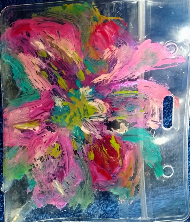 Malerei mit dem Titel "Lily- -card holder" von Lily Moonheart, Original-Kunstwerk, Pigmente