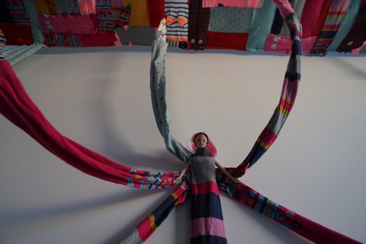 "Love Socks" başlıklı Heykel Susana Ribeiro tarafından, Orijinal sanat, Kumaş