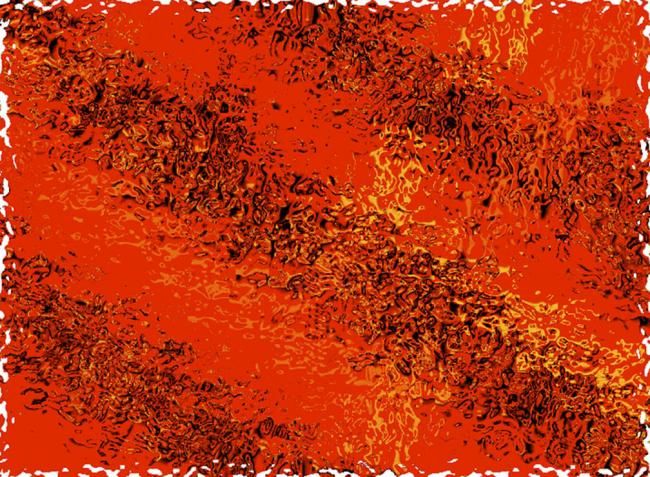Digitale Kunst getiteld "Burning Hell Fire" door Syed Rizvi, Origineel Kunstwerk