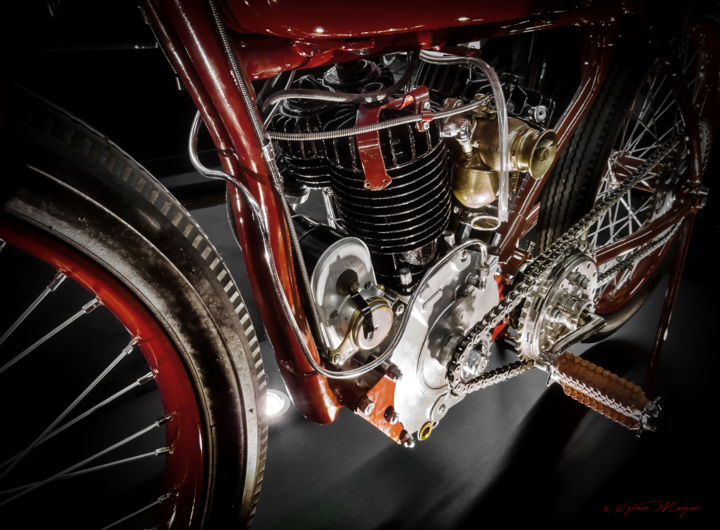 Photography titled "Indian Motorcycle C…" by Sylvain Manguer, Original Artwork