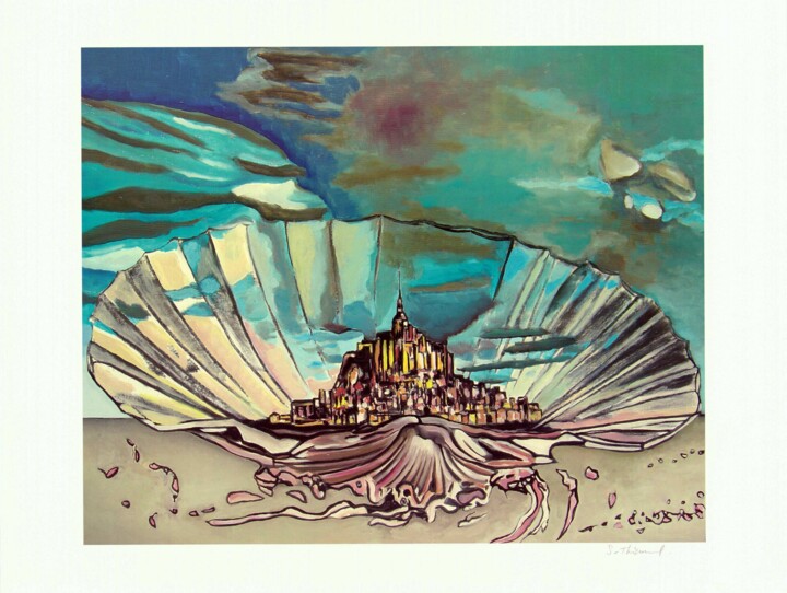 印花与版画 标题为“La Coquille 1” 由Sylvain Thieurmel, 原创艺术品, 墨